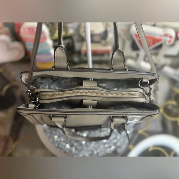 Coach 2015 calf leather Swagger Frame Satchel EUC - Picture 5 of 16